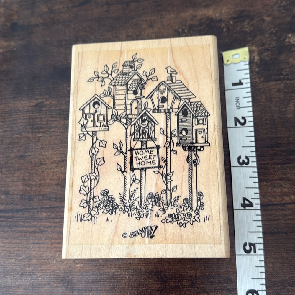 Stampin Up Home Tweet Home Wood Stamp Birdhouses - Picture 4 of 7